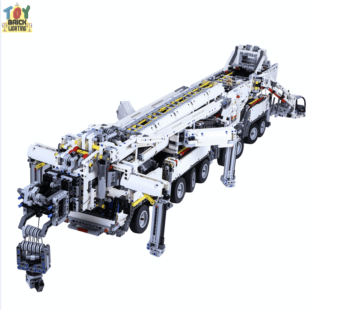 Remote Liebherr LTM-11200 Mobile Crane w/ 2m Arm Technical Pow – Toy Brick Lighting