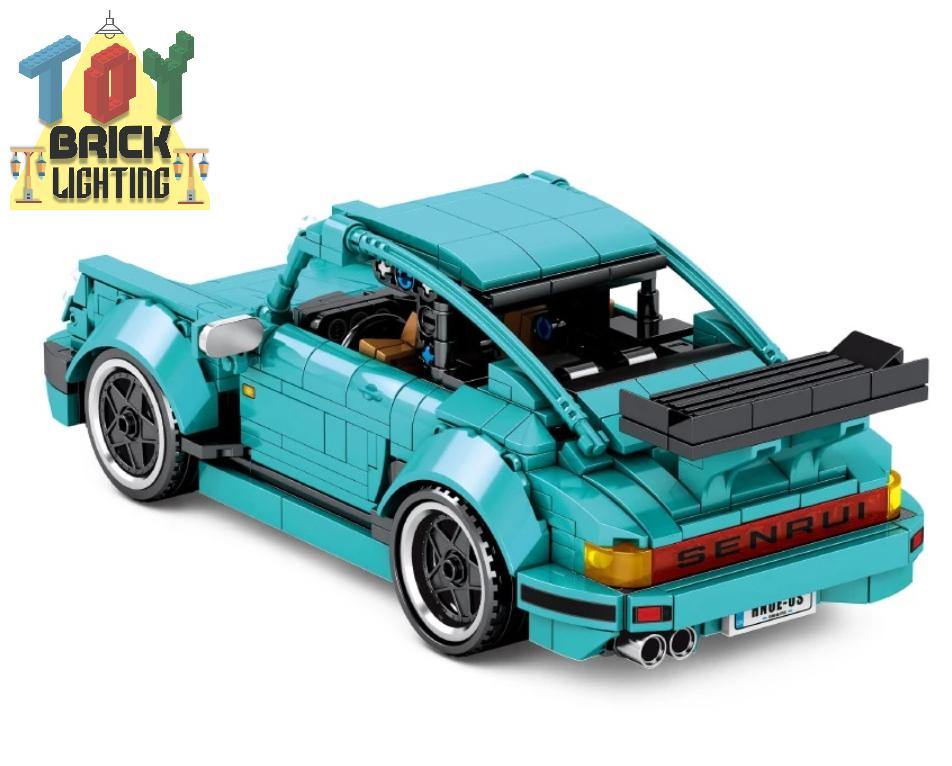 Porsche 911 Racer MOC Brick Set - Toy Brick Lighting