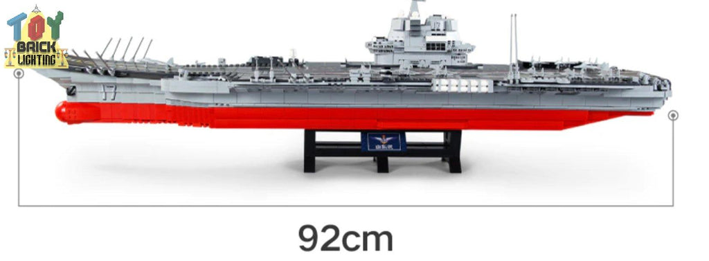 Aircraft Carrier MOC Brick Set - Toy Brick Lighting