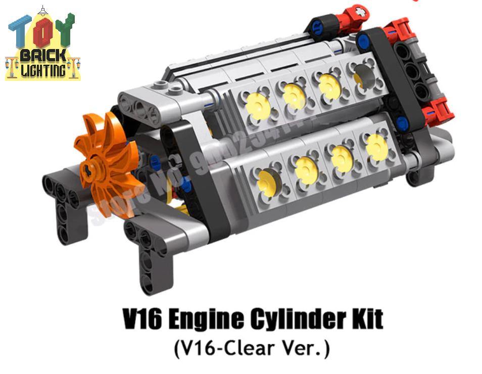 V16 Technical Powered MOC Brick Set - Toy Brick Lighting