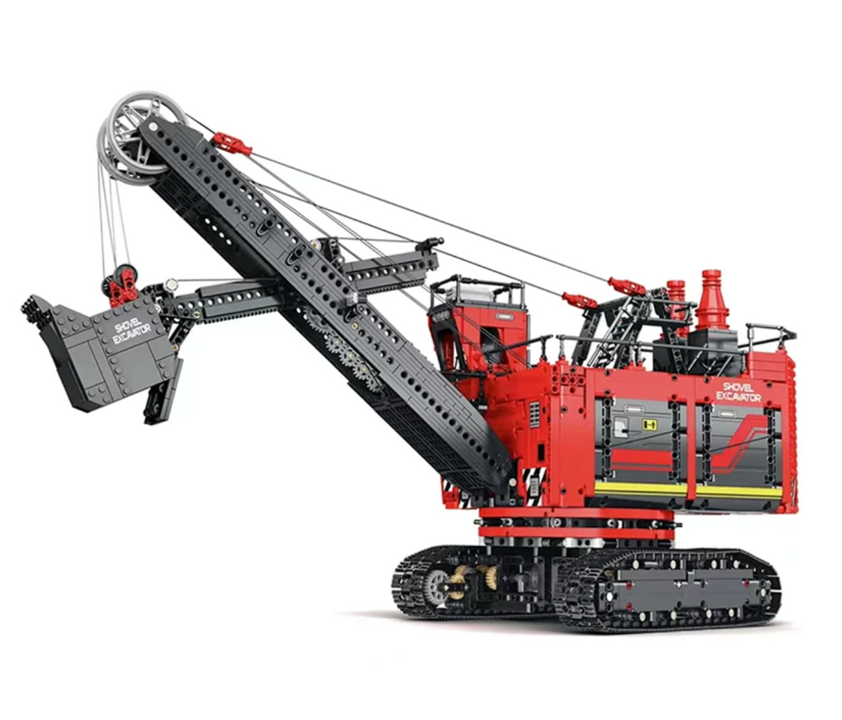 Remote Controlled Rope Shovel Excavator MOC Kit – Toy Brick Lighting