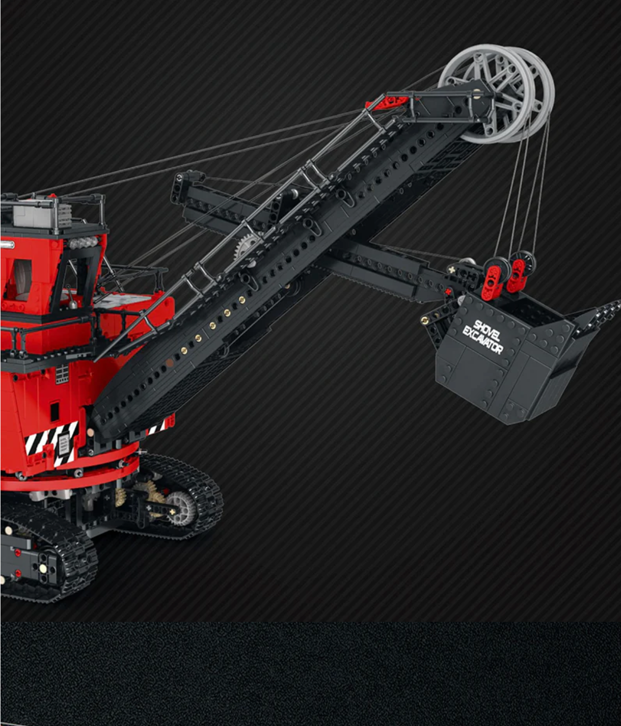 Remote Controlled Rope Shovel Excavator MOC Kit – Toy Brick Lighting