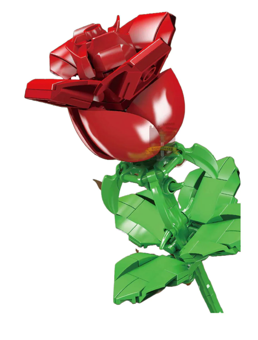 Red Rose Flower Brick Set – Toy Brick Lighting