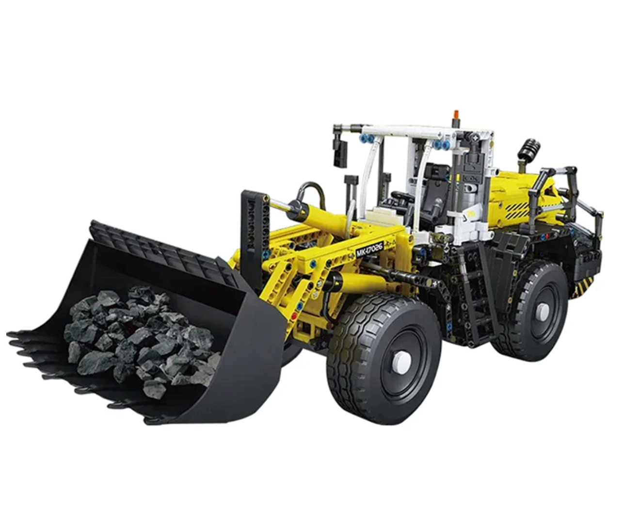 Brick Loader Remote Controlled Liebherr L550 Wheel Loader Brick Set – Toy Brick Lighting
