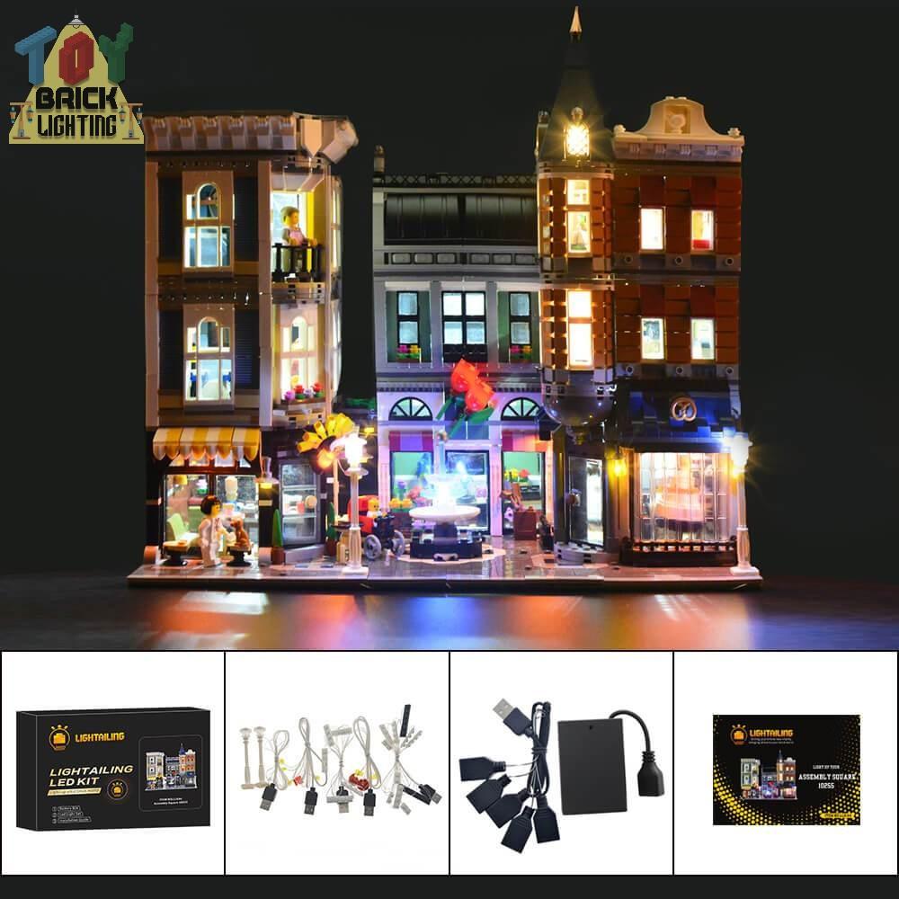LED Light Kit For LEGO® Assembly Square (10255) - Toy Brick Lighting