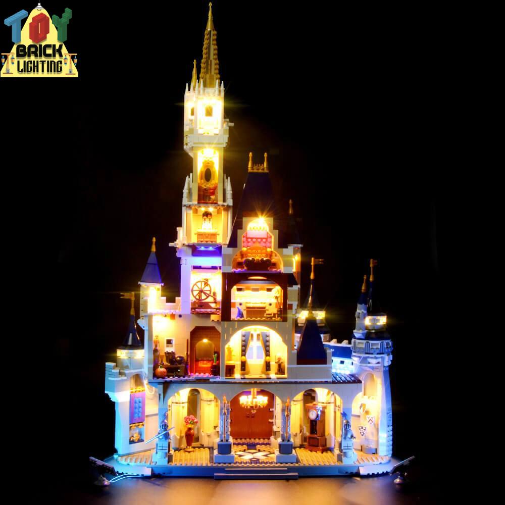 Kit d'éclairage LED pour château Disney Compatible avec l'ensemble