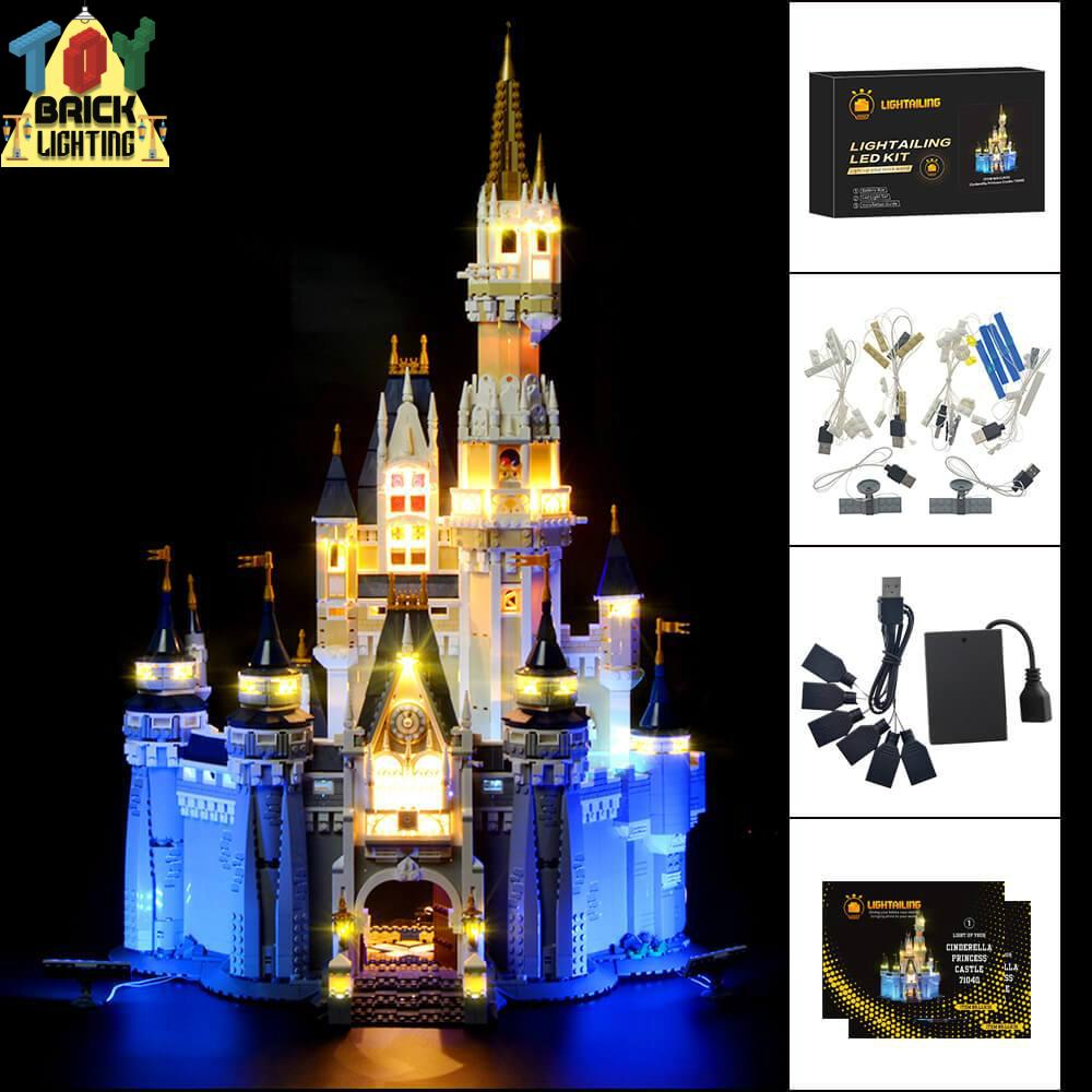 LED Light Kit For LEGO® Disney Castle (71040) - Toy Brick Lighting