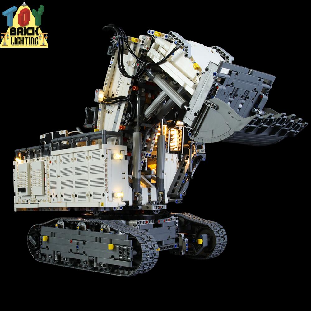 LED Light Kit for Technic Liebherr R 9800 Excavator (42100) - Toy Brick Lighting