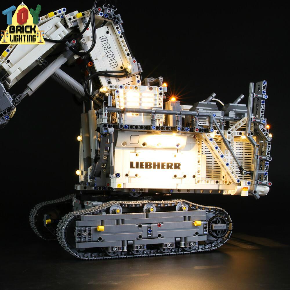 LED Light Kit for Technic Liebherr R 9800 Excavator (42100) - Toy Brick Lighting