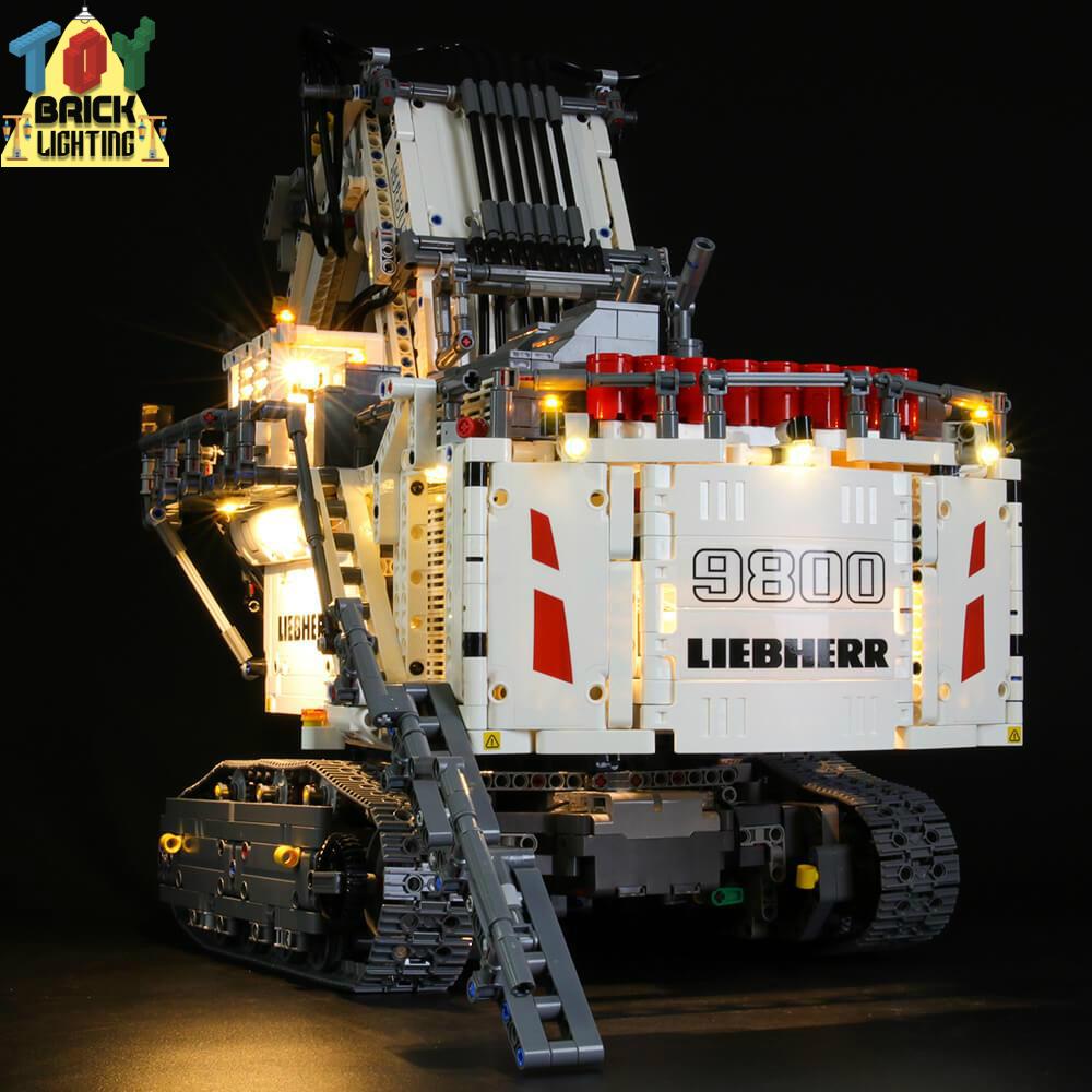 LED Light Kit for Technic Liebherr R 9800 Excavator (42100) - Toy Brick Lighting