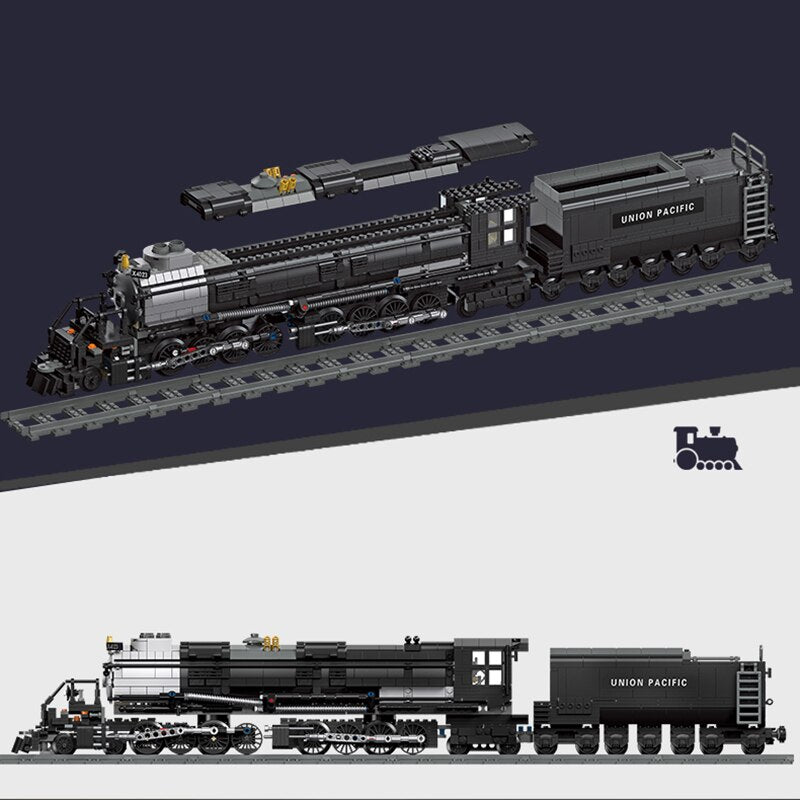 BigBoy Steam Train MOC Brick Set