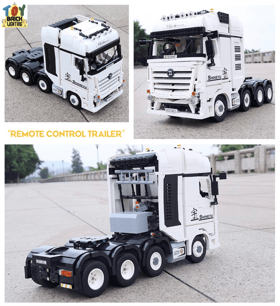 Mercedes-Benz Actros MOC Brick Set - Toy Brick Lighting