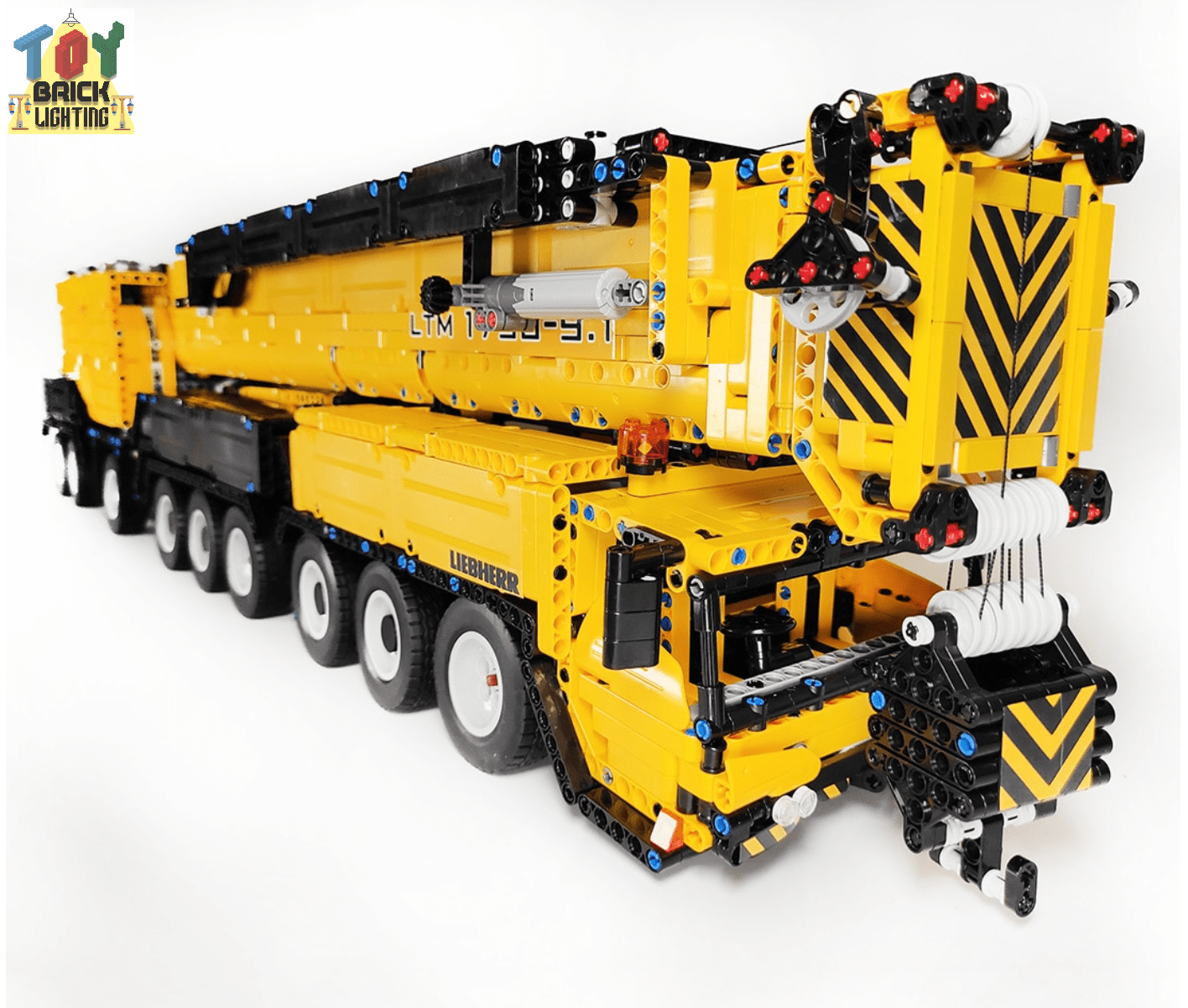 V2 Ferngesteuerter Liebherr LTM 1750 Mobilkran mit 1 8 m Arm MOC Brick Set
