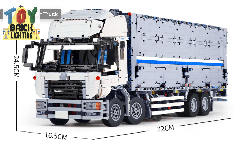 Camion-grue télécommandé/ensemble de briques MOC actionné  pneumatique/technique