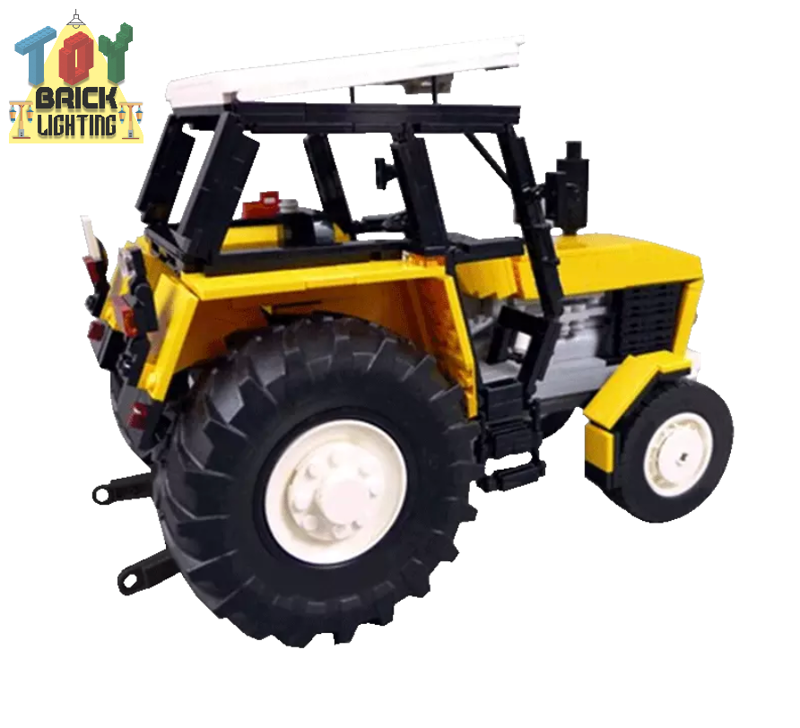 Ursus 912 Yellow Tractor Technic MOC Brick Set - Toy Brick Lighting