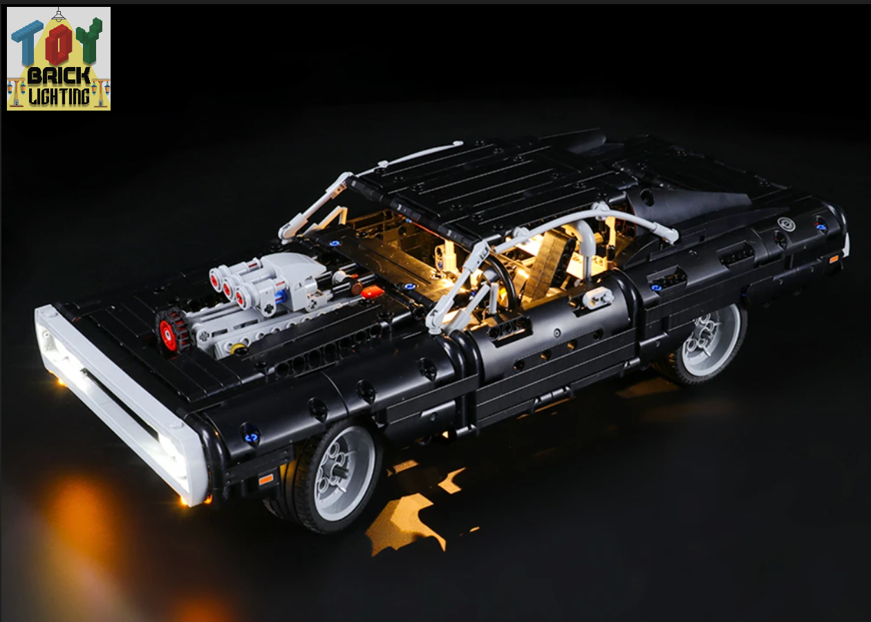 Dom's Dodge Doms Car Lego Dom Dodge Charger Lego Speed LED