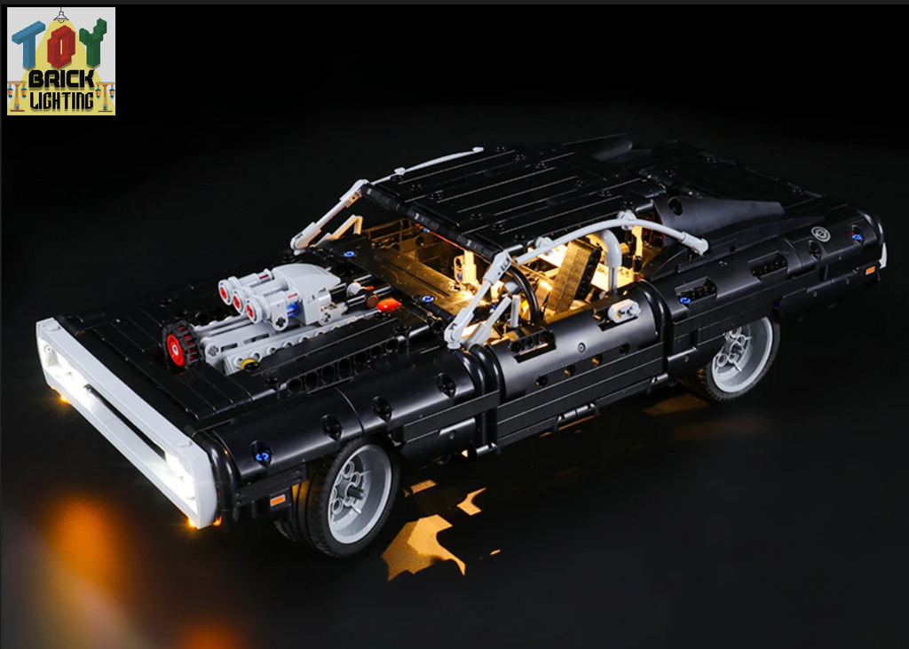 LED Light Kit for LEGO® Dom's Dodge Charger (42111) - Toy Brick Lighting