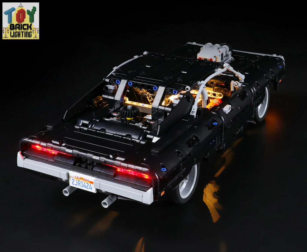 LED Light Kit for LEGO® Dom's Dodge Charger (42111) - Toy Brick Lighting