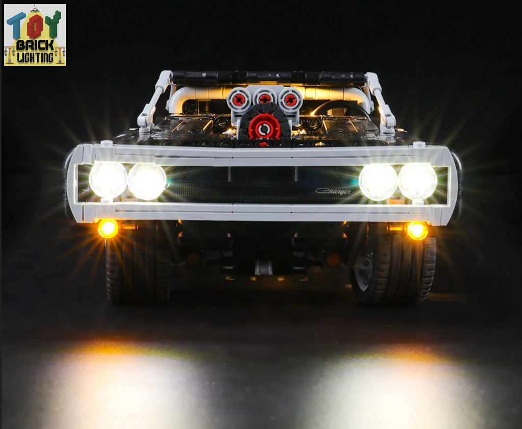 LED Light Kit for LEGO® Dom's Dodge Charger (42111) - Toy Brick Lighting