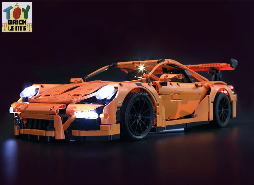LED Light Kit for LEGO® Technic Porsche 911 GT3 RS (42056) - Toy Brick Lighting