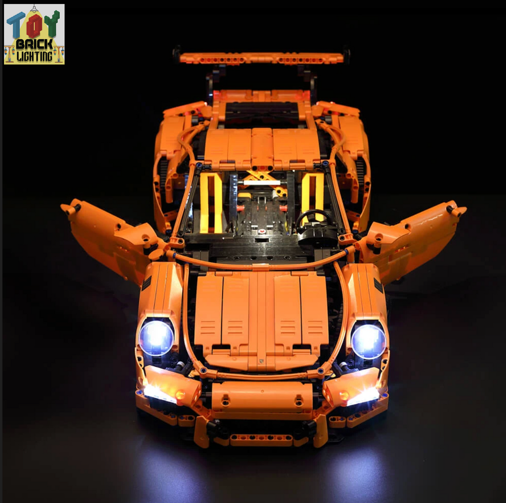 LED Light Kit for LEGO® Technic Porsche 911 GT3 RS (42056) - Toy Brick Lighting