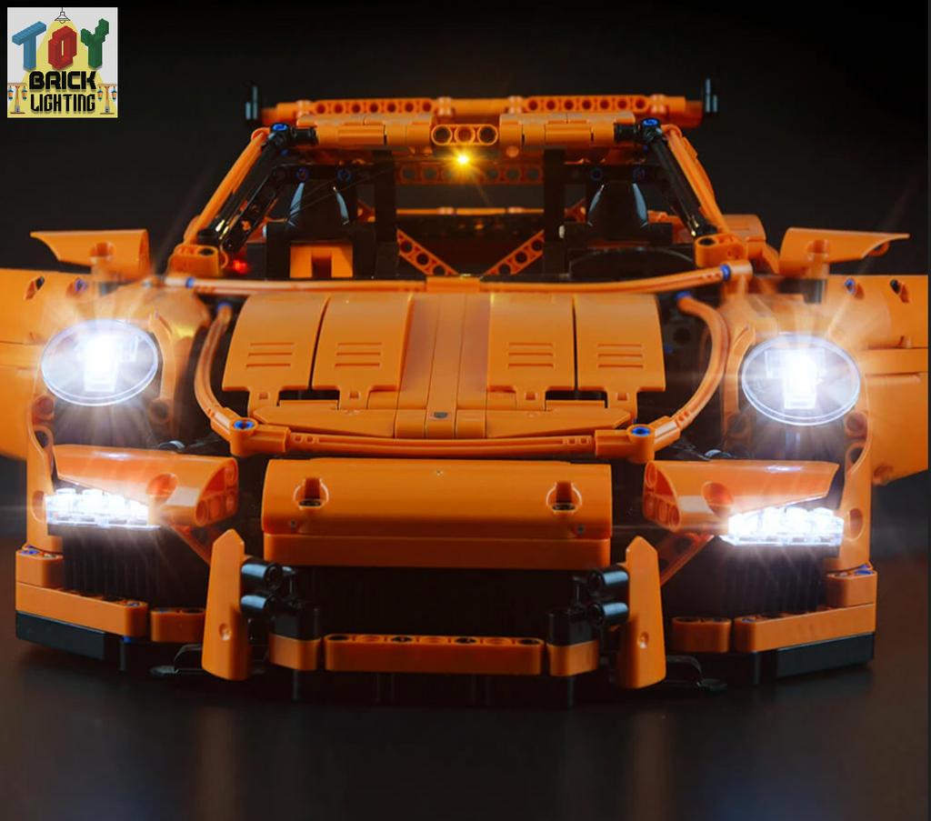 LED Light Kit for LEGO® Technic Porsche 911 GT3 RS (42056) - Toy Brick Lighting