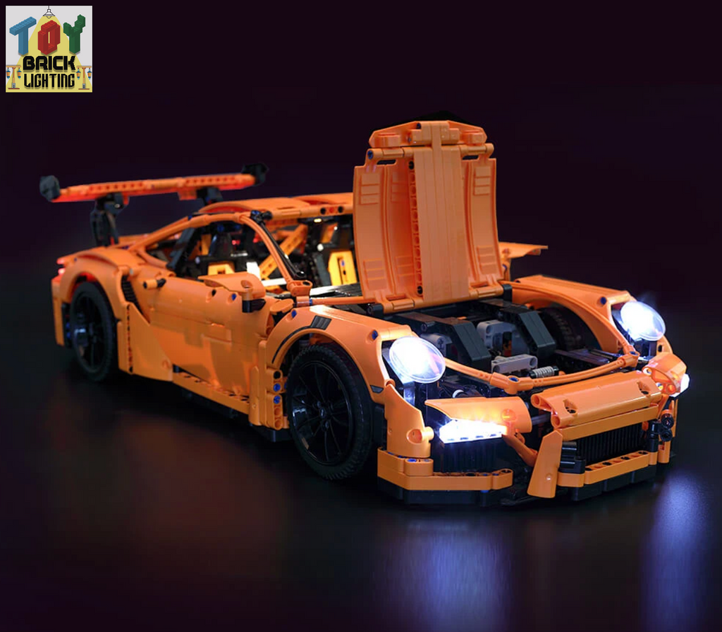 LED Light Kit for LEGO® Technic Porsche 911 GT3 RS (42056) - Toy Brick Lighting