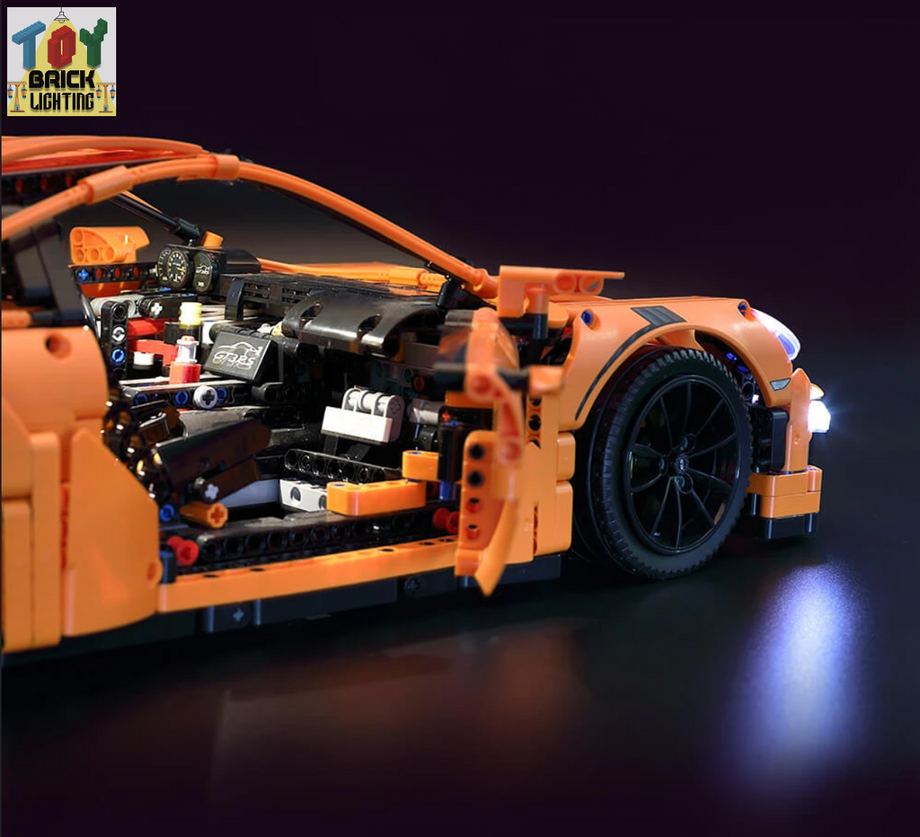 LED Light Kit for LEGO® Technic Porsche 911 GT3 RS (42056) - Toy Brick Lighting