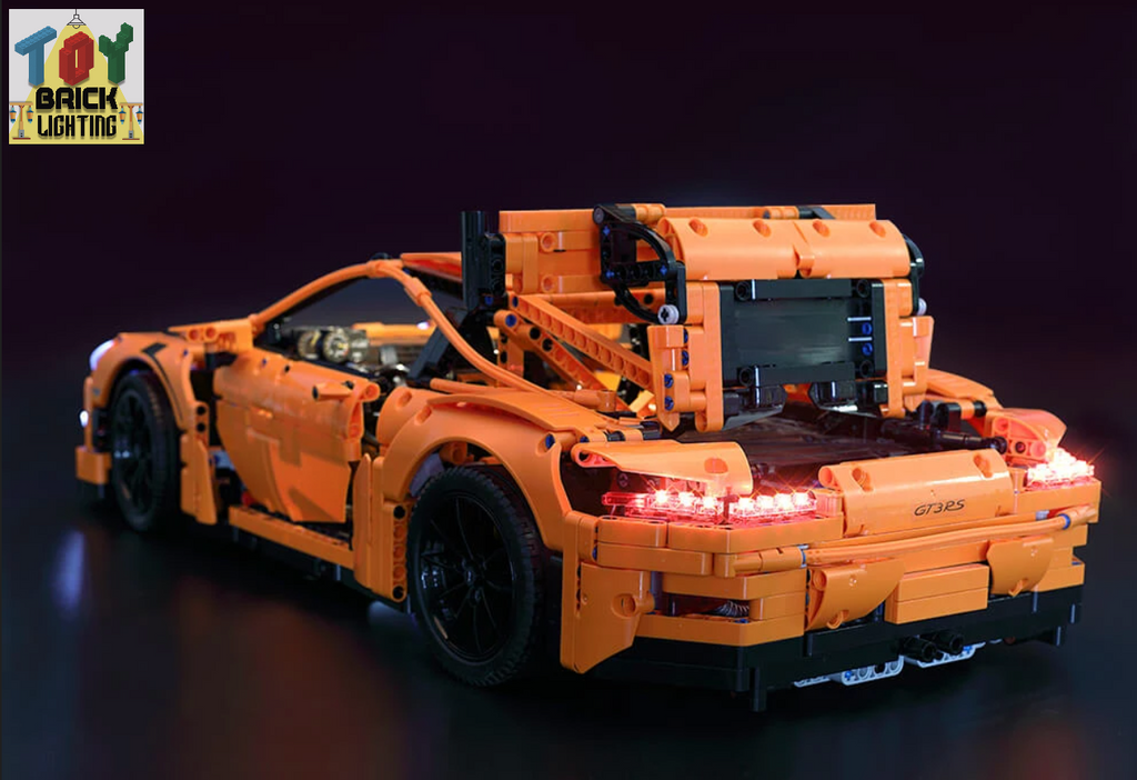 LED Light Kit for LEGO® Technic Porsche 911 GT3 RS (42056) - Toy Brick Lighting