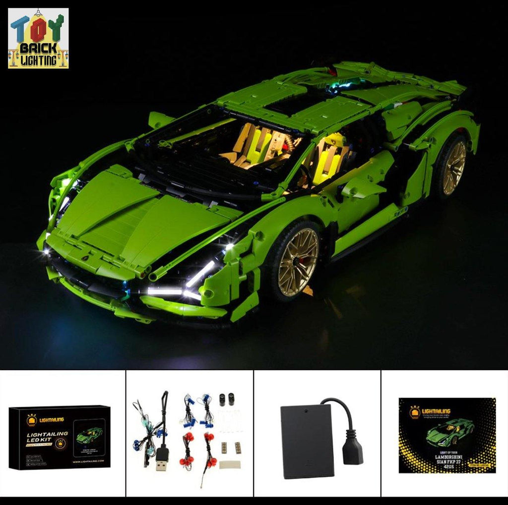 LED Light Kit for LEGO® Technic Lamborghini Sián (42115) - Toy Brick Lighting