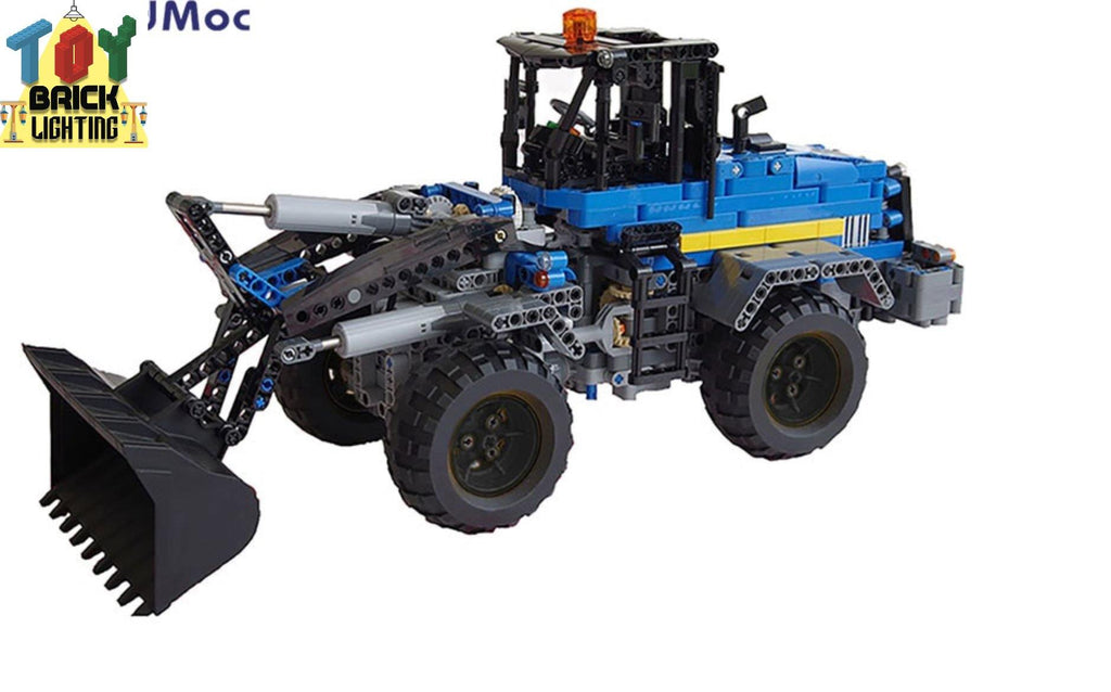 Remote Control Blue Loader Technical Powered MOC Brick Set - Toy Brick Lighting