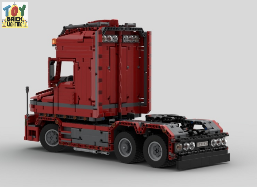 Scania Torpedo T580 V8 Truck  MOC Brick Set - Toy Brick Lighting
