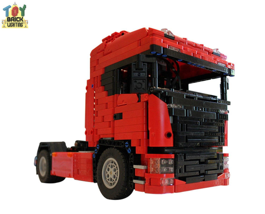 Scania NextGen Truck Technical Powered MOC Brick Set - Toy Brick Lighting