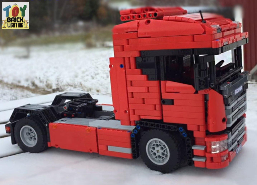 Scania NextGen Truck Technical Powered MOC Brick Set - Toy Brick Lighting