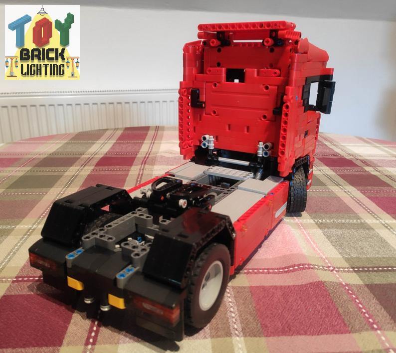 Scania NextGen Truck Technical Powered MOC Brick Set - Toy Brick Lighting