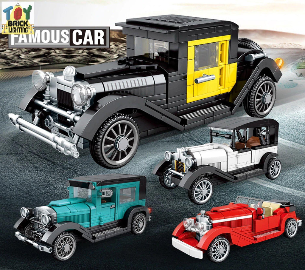 Classic Car Brick Set - Toy Brick Lighting