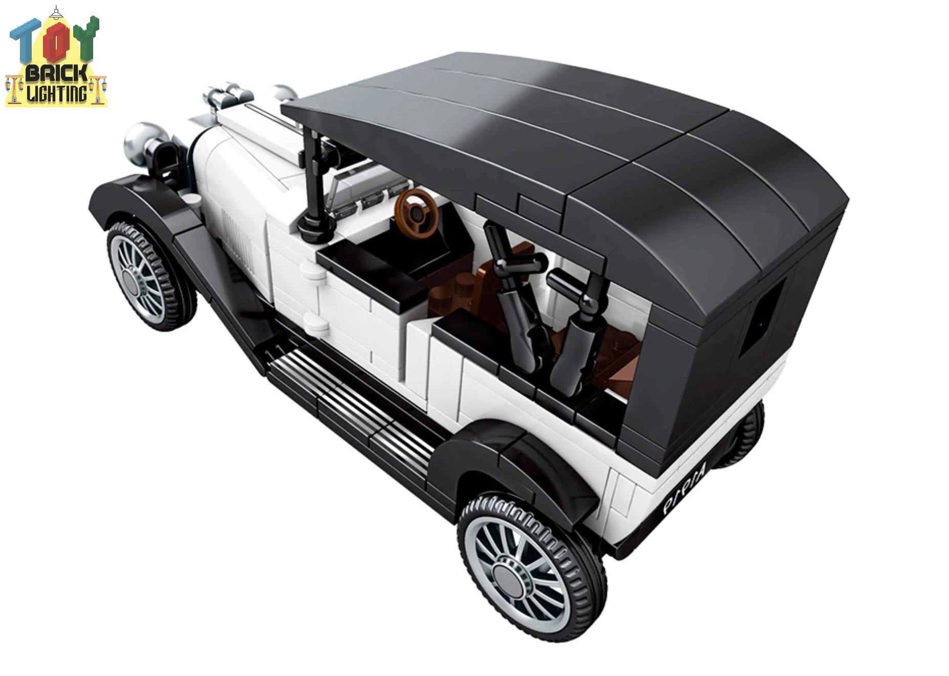 JMBricklayer Vintage Auto Bouwset – Klassieke Chalmers Model 50003, Bouwplezier Voor Volwassenen