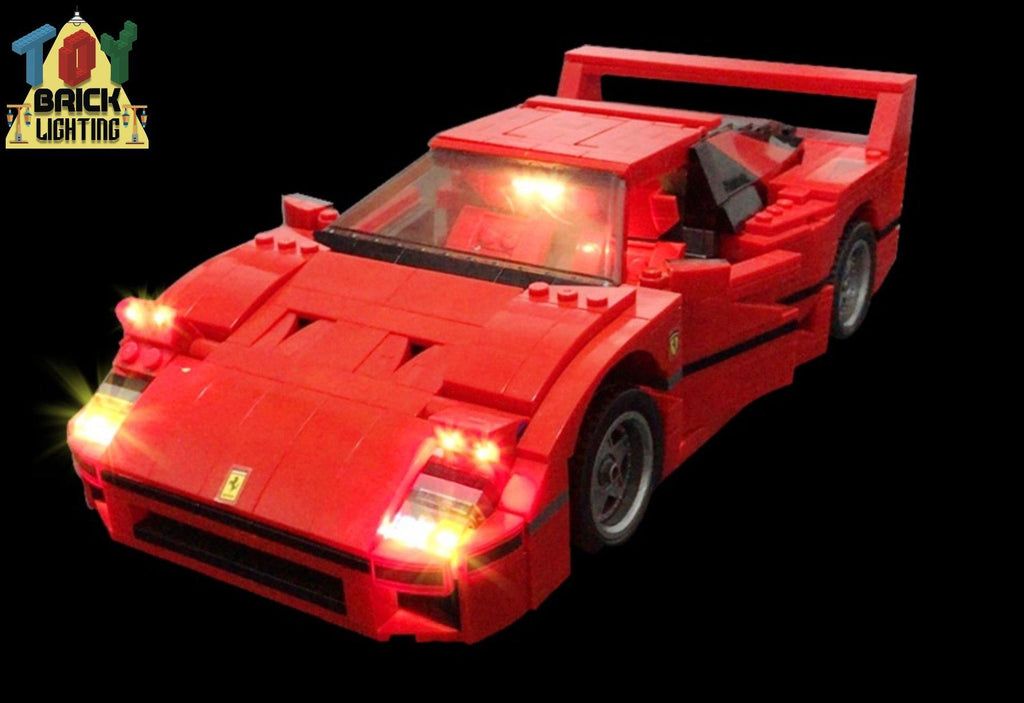 LED Light Kit for LEGO® Ferrari F40 (10248 and 21004) - Toy Brick Lighting