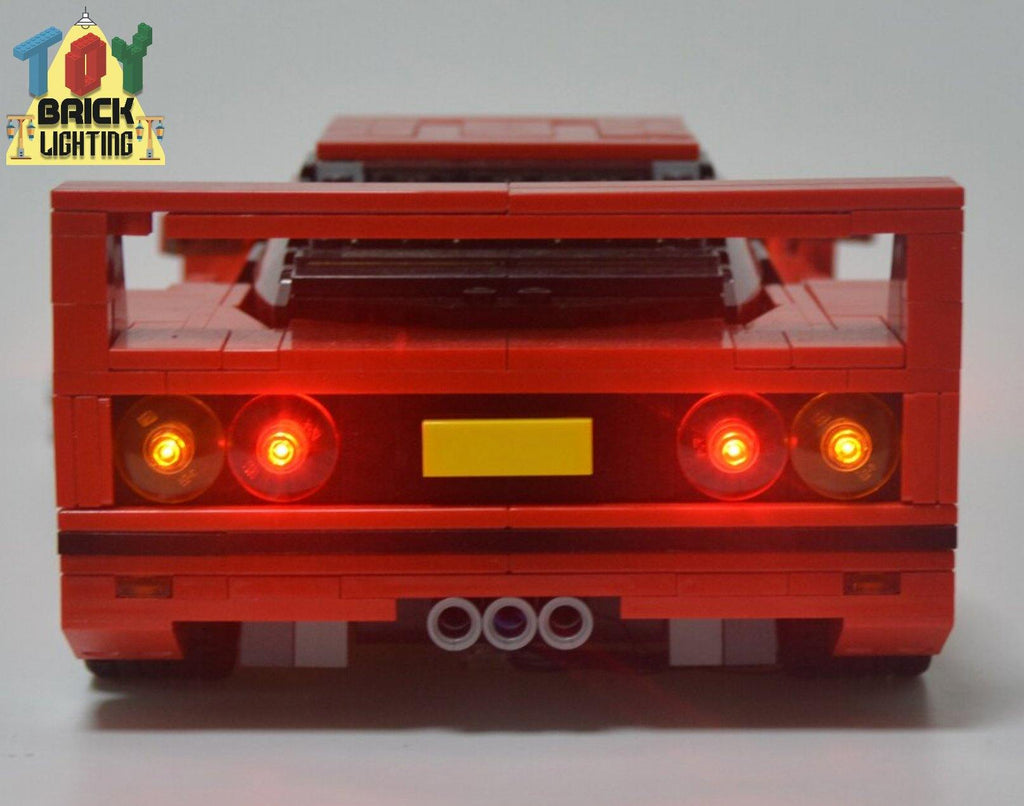 LED Light Kit for LEGO® Ferrari F40 (10248 and 21004) - Toy Brick Lighting