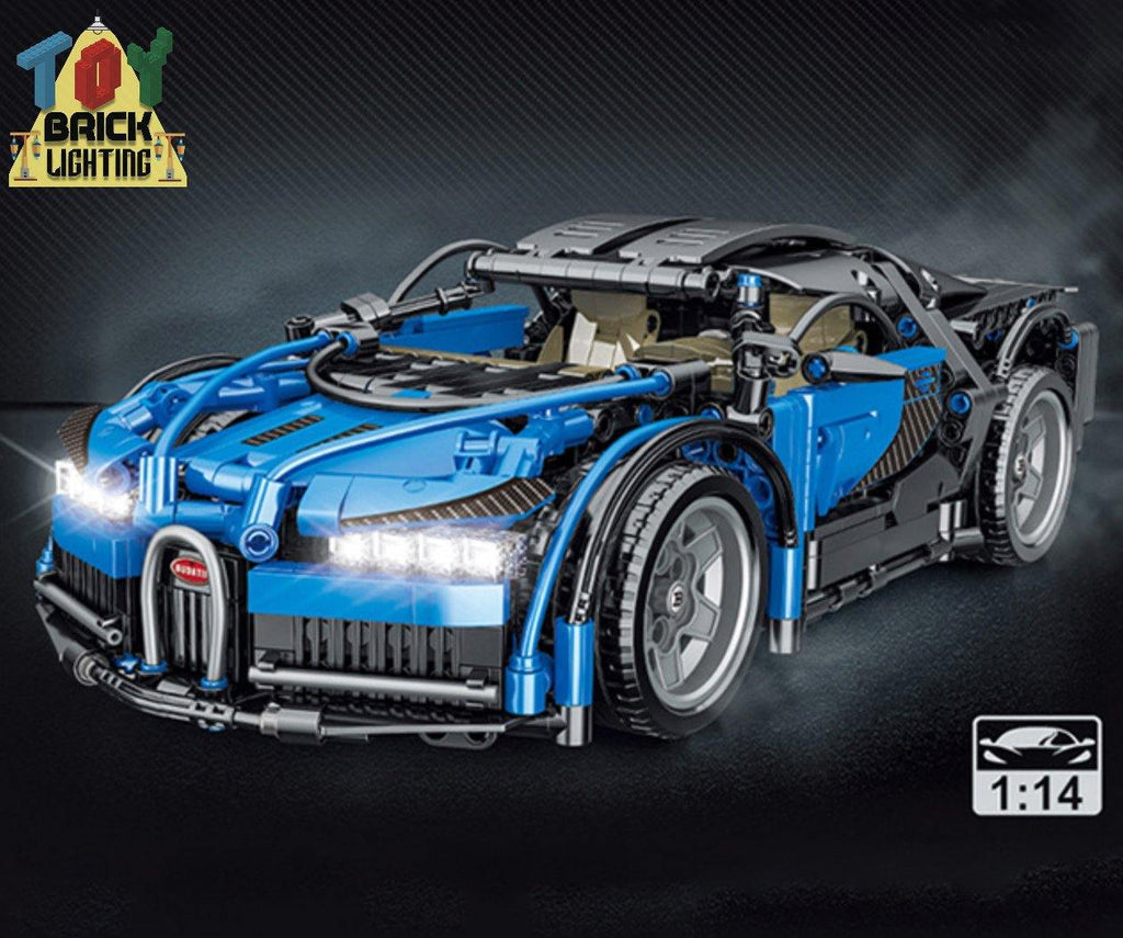 Bugatti Cheyron MOC Brick Kit - Toy Brick Lighting