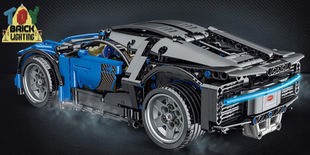 Bugatti Cheyron MOC Brick Kit - Toy Brick Lighting