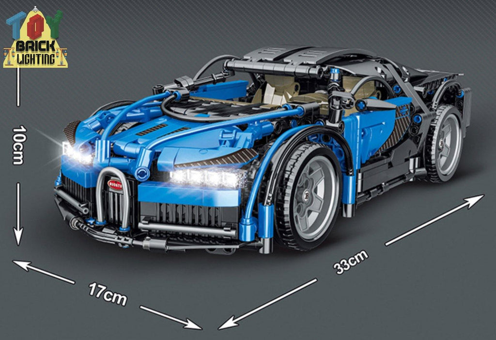 Bugatti Cheyron MOC Brick Kit - Toy Brick Lighting