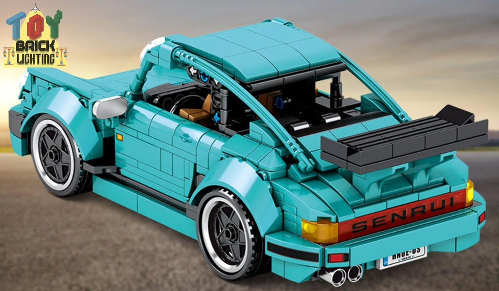 Porsche 911 Racer MOC Brick Set - Toy Brick Lighting