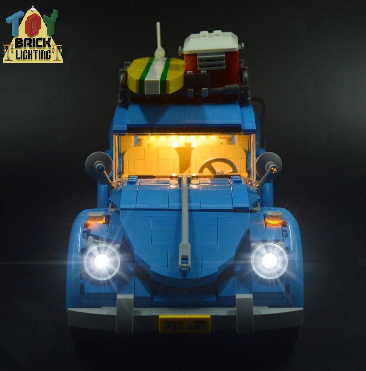 LED Light Kit for LEGO Volkswagen Beetle 10252 Toy Brick Lighting