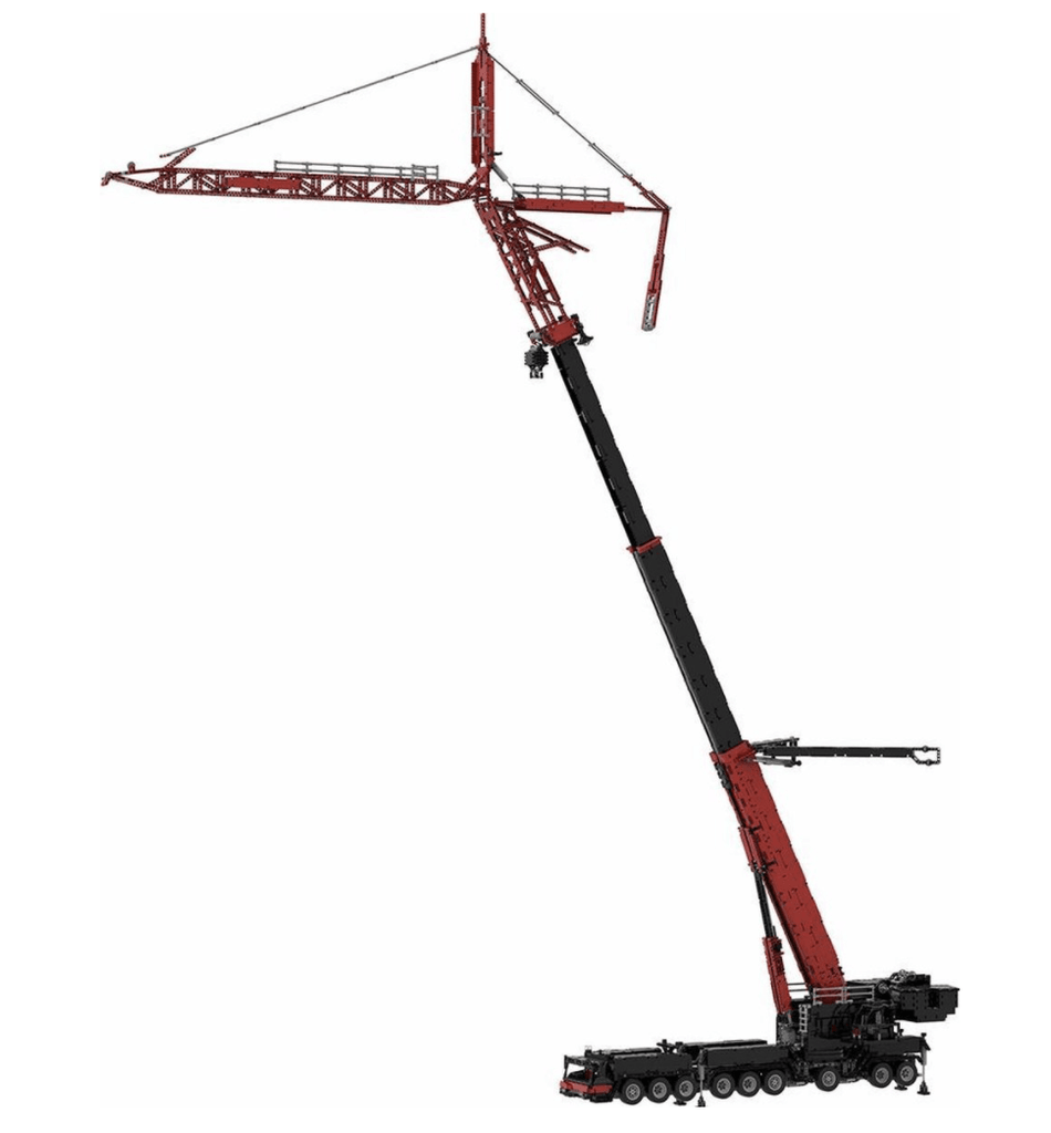 JIB Arm Extension for LIEBHERR LTM 1750 Crane MOC Brick Set - Toy Brick Lighting