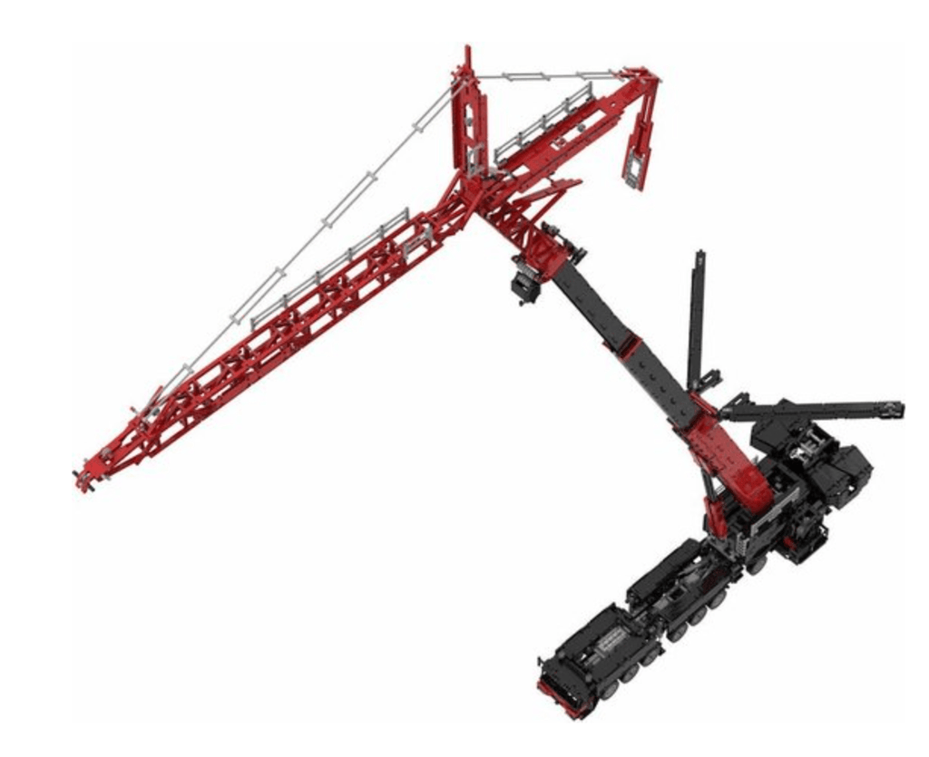 JIB Arm Extension for LIEBHERR LTM 1750 Crane MOC Brick Set - Toy Brick Lighting