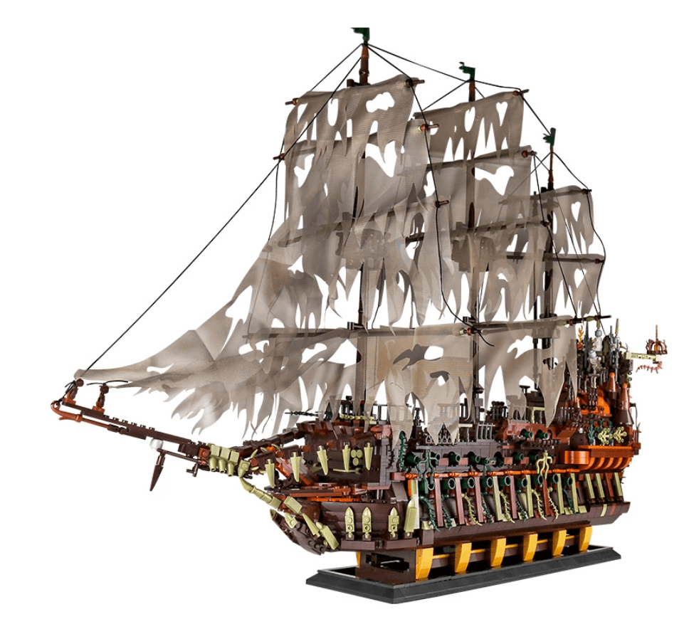 The Flying Dutchman Pirate Ship MOC Brick Set - Toy Brick Lighting