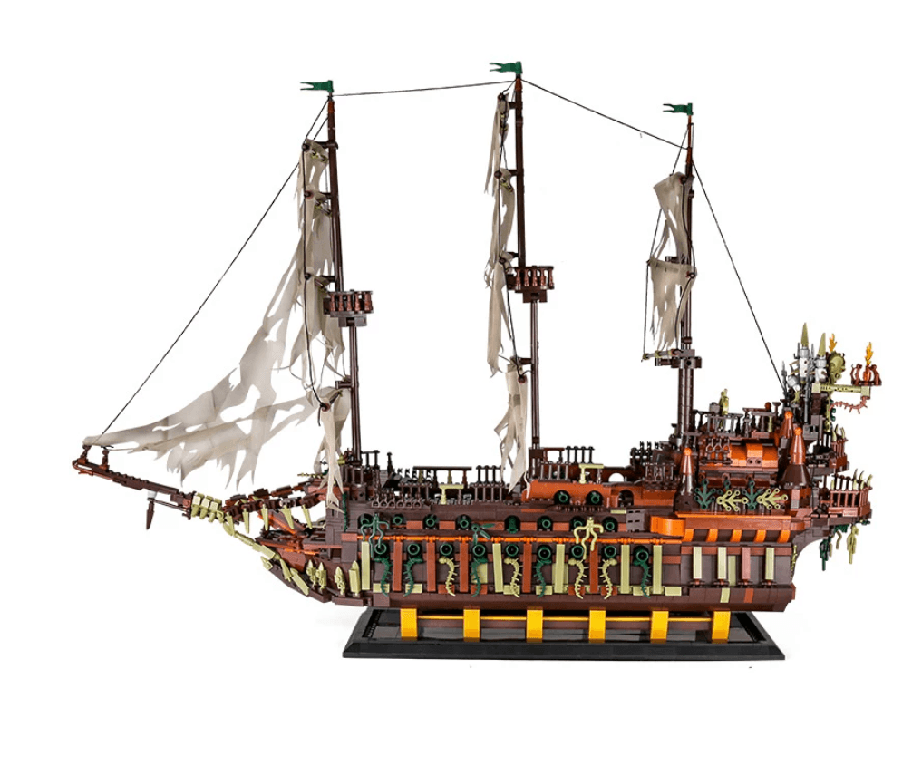The Flying Dutchman Pirate Ship MOC Brick Set - Toy Brick Lighting