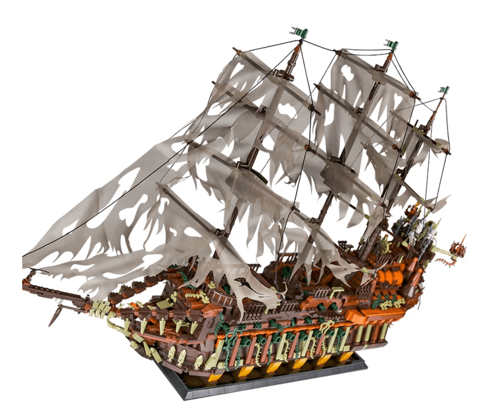 The Flying Dutchman Pirate Ship MOC Brick Set - Toy Brick Lighting