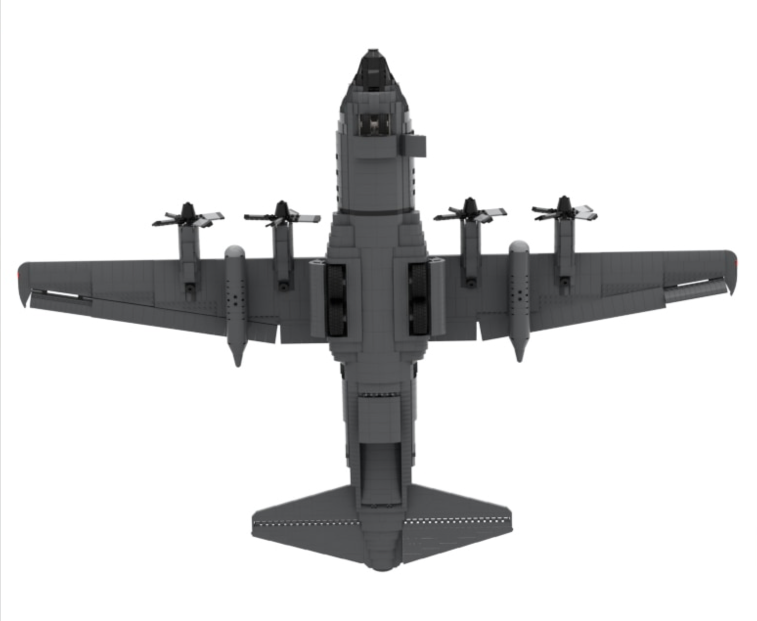 WW2 Lockheed C 130 Hercules Airplane MOC Brick Set Toy Brick